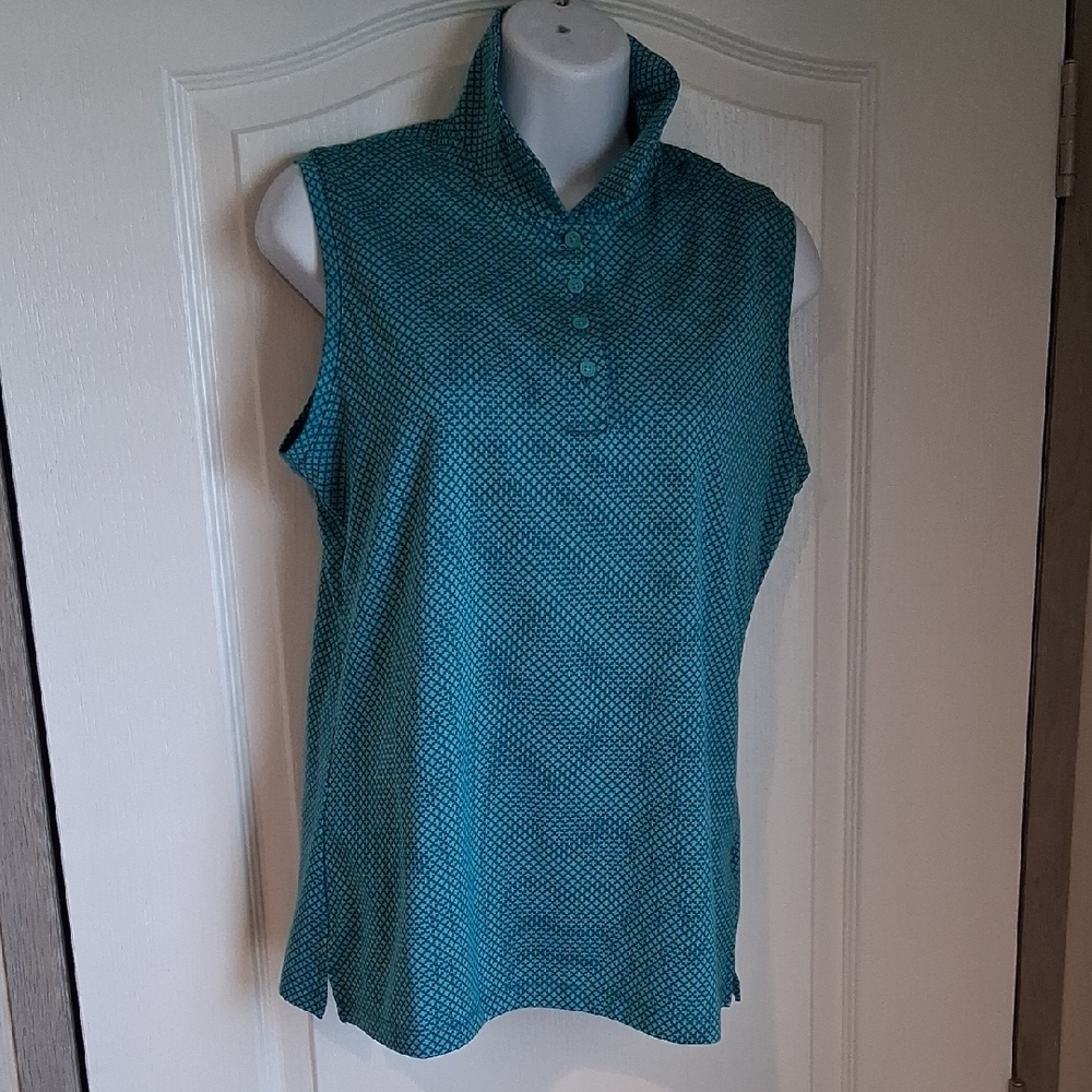 Sleeveless Blue Women's Top